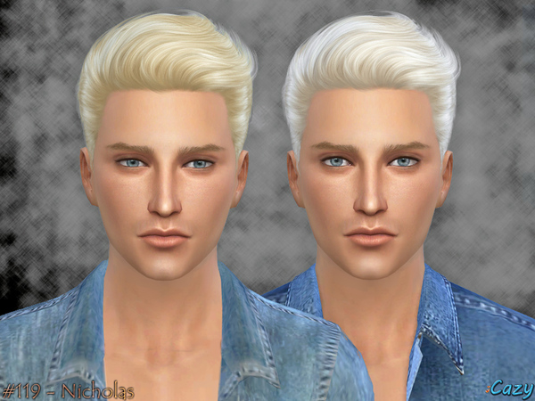 Sims 4 Nicholas Hair by Cazy at TSR