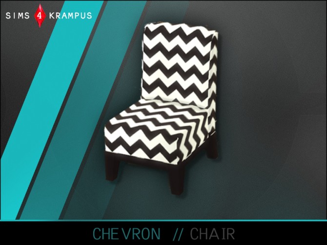 Sims 4 Chevron table and chair at Sims 4 Krampus