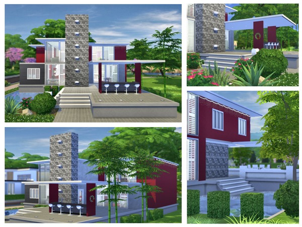 Sims 4 Yuletide modern home by chemy at TSR