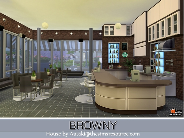 Browny Bar And Restaurant By Autaki At Tsr Sims 4 Updates