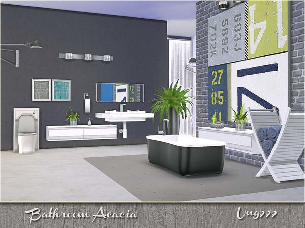 Sims 4 Acacia bathroom by ung999 at TSR
