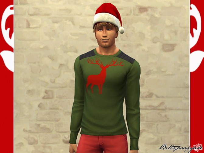Sims 4 CHRISTMAS REINDEER clothes at Sims Artists