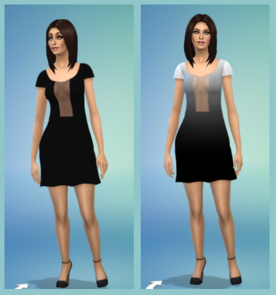Sims 4 Sheer Crossback Dress at Belle’s Simblr