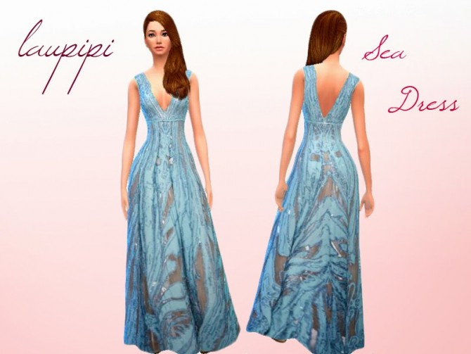 Sims 4 Sea Dress at Laupipi