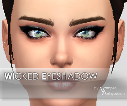 Sims 4 Wicked Eyeshadow by Vampire aninyosaloh at Mod The Sims