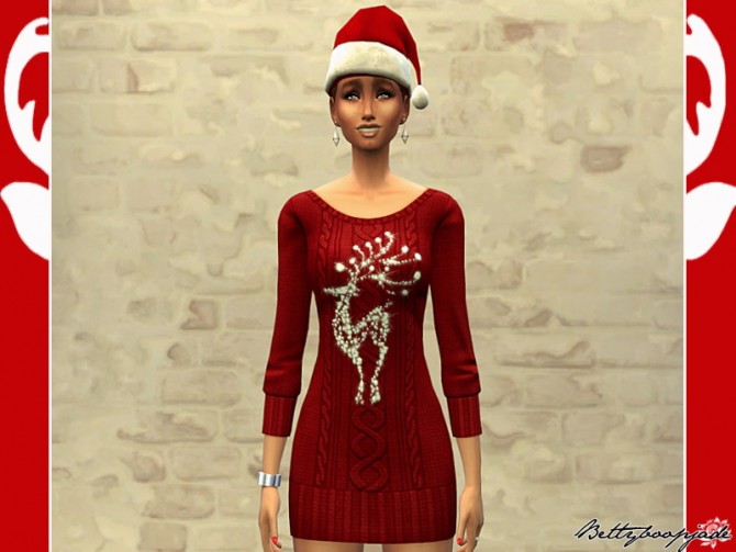 Sims 4 CHRISTMAS REINDEER clothes at Sims Artists
