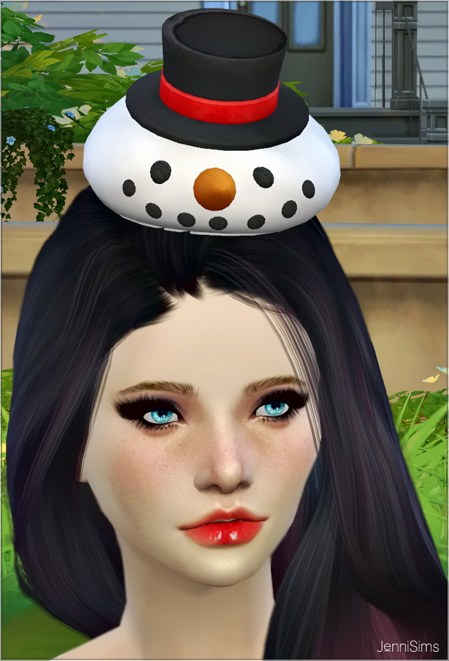 Sims 4 SnowMan Hat Christmas at Jenni Sims
