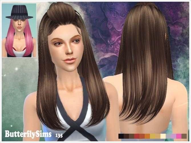 Sims 4 Hair 135 by YOYO at Butterfly Sims