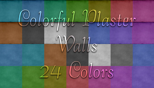Sims 4 Colorful Plaster Walls at NotEgain