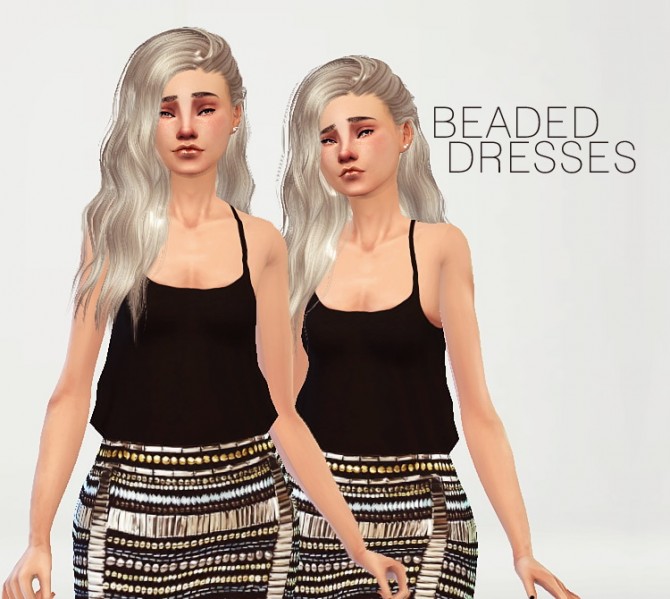 Sims 4 Beaded Dresses at Puresims
