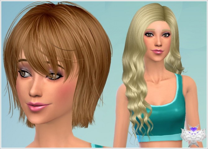 Sims 4 Conversion Hairs Set 6 at David Sims