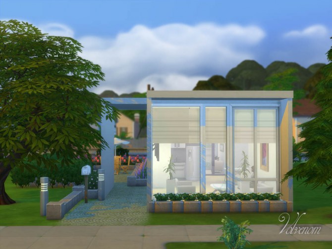 Sims 4 The True White Mini house by Volvenom at Mod The Sims