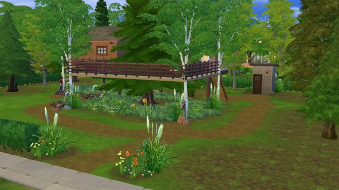 Sims 4 Aspen Tree Lodge by Sortyero29 at Mod The Sims