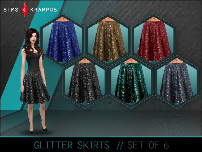 Sims 4 Glitter skirts at Sims 4 Krampus