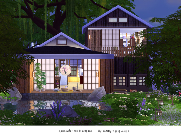 Sims 4 Wu Qi soup Inn house by Trecicy at TSR