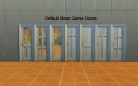 Maxis door recolors Dark Wood by Stephen7859 at Mod The Sims