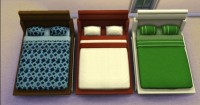 Discretion Double Bed Recolor by AdonisPluto at Mod The Sims