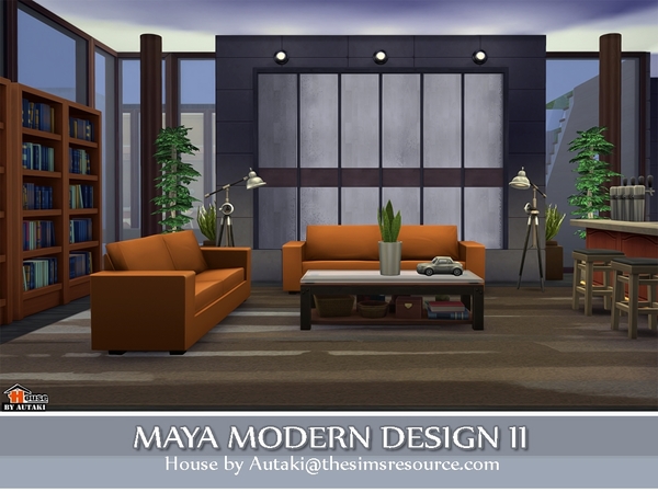 Sims 4 Maya Modern Design 2 by autaki at TSR