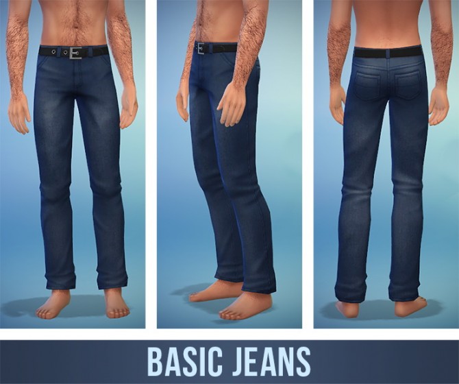 Sims 4 Basic and Rolled Jeans at Simsontherope