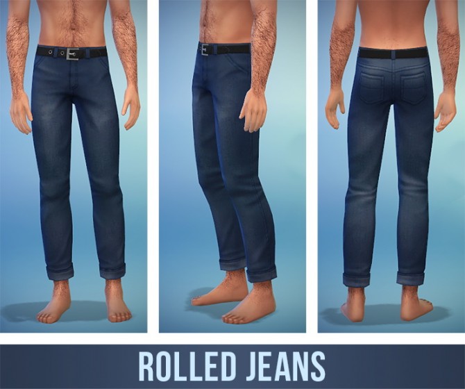 Basic and Rolled Jeans at Simsontherope » Sims 4 Updates