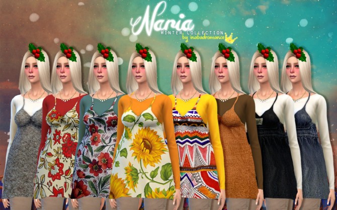 Sims 4 Naria dresses at In a bad Romance