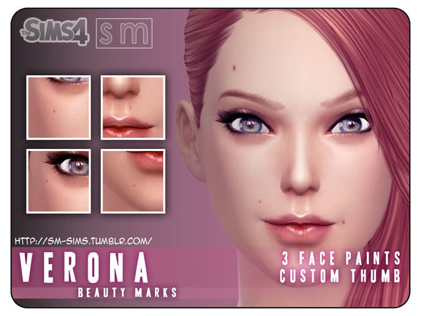Sims 4 Beauty Marks by Screaming Mustard at TSR