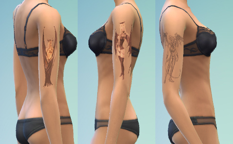 Sims 4 KF Tattoo Pack #24   Devils by KisaFayd at Mod The Sims