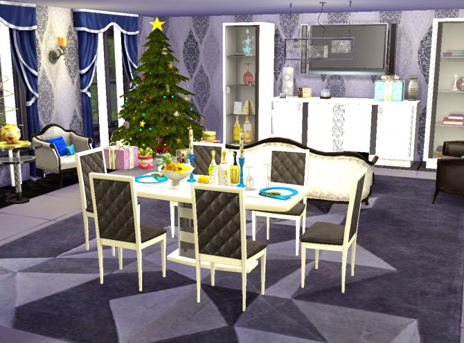 Sims 4 New Years glamour lot at Architectural tricks from Dalila