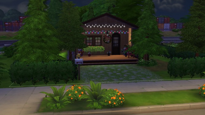Sims 4 Woodland Christmas Cabin by Sortyero29 at Mod The Sims