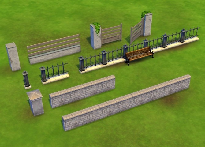 Sims 4 Liberated Fences (objects) by plasticbox at Mod The Sims