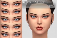 Delicate Eyeliner 5 colors by Vampire_aninyosaloh at Mod The Sims