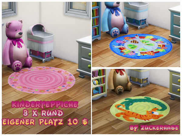 Sims 4 Rugs for kids by zuckerhase at Akisima