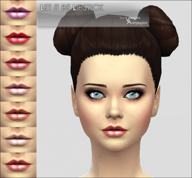 Sims 4 Let It Be Lipstick by Vampire aninyosaloh at Mod The Sims
