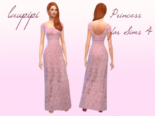 Sims 4 Princess dress at Laupipi