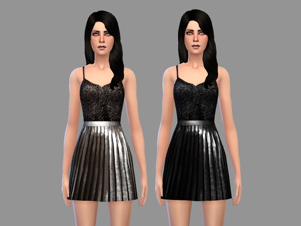 Sims 4 Maria top & skirt outfit by April at TSR