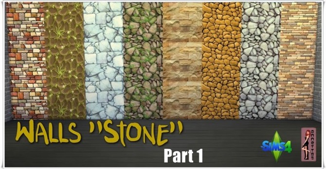 Sims 4 Stone walls at Annett’s Sims 4 Welt