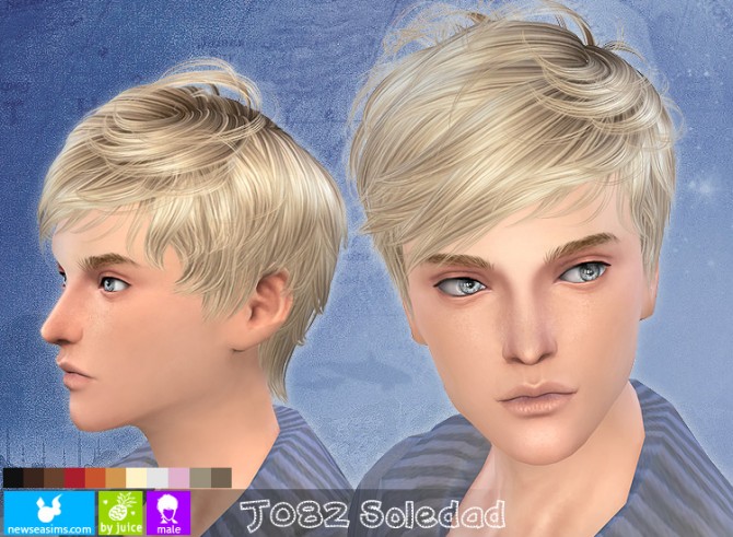 Sims 4 J082 Soledad hair for males at Newsea Sims 4
