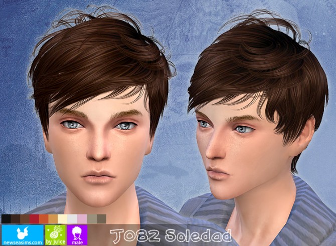 Sims 4 J082 Soledad hair for males at Newsea Sims 4