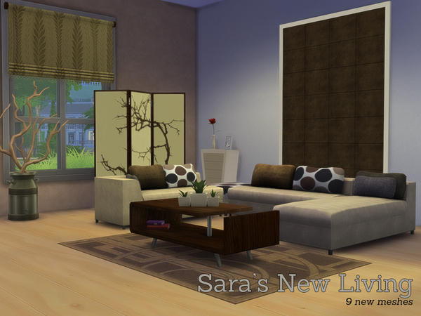 Sims 4 Saras New Livingroom by Angela at TSR