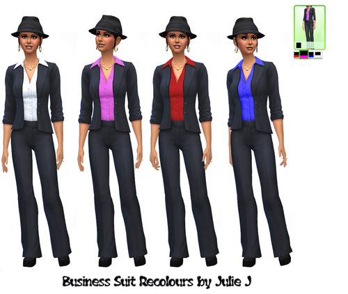 Sims 4 Female Business Suit Recolours at Julie J