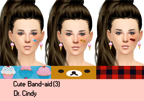 Sims 4 3 Band aid + 4 Denim Suspender Skirts at CCTS4