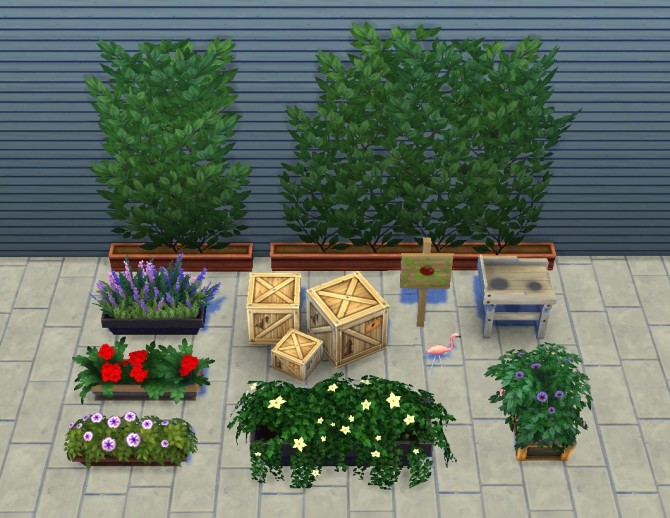 Sims 4 Liberated Garden Stuff by plasticbox at Mod The Sims