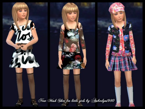 Sims 4 Skirts for little girls at Amberlyn Designs