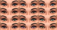 Set of Bashful Eyes by pinkleafsims at Mod The Sims