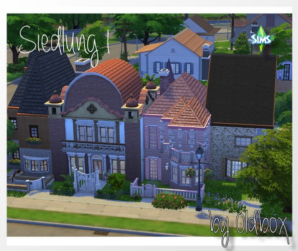 Sims 4 Siedlung 1 house by Oldbox at All 4 Sims