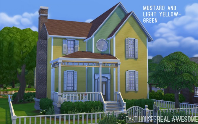 Sims 4 17 Siding Colors with Automatic Corner Edging by FakeHouses|RealAwesome at Mod The Sims