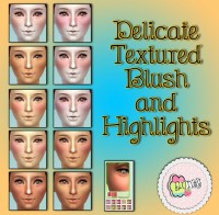 Blush, freckles, moles and false lashes at Eluney Design