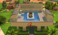 Shopping Center with parking lot by erfadk at Mod The Sims