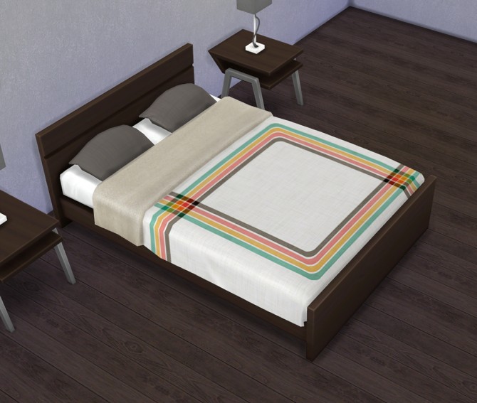 Sims 4 Double Bed Recolors/Overrides at Saudade Sims