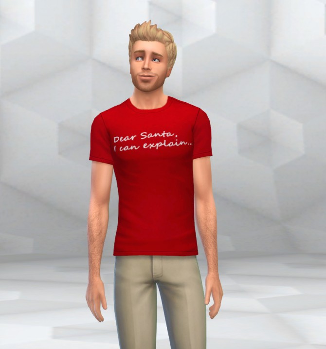Sims 4 5 Christmas T Shirts by Dellan at Mod The Sims
